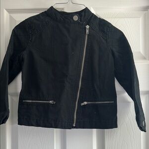 Gap Kids Girl Black Utility Style Jacket